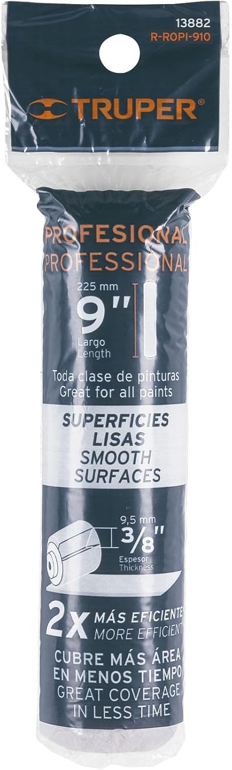 9" Length Paint Roller Nap (3/8" Thickness)