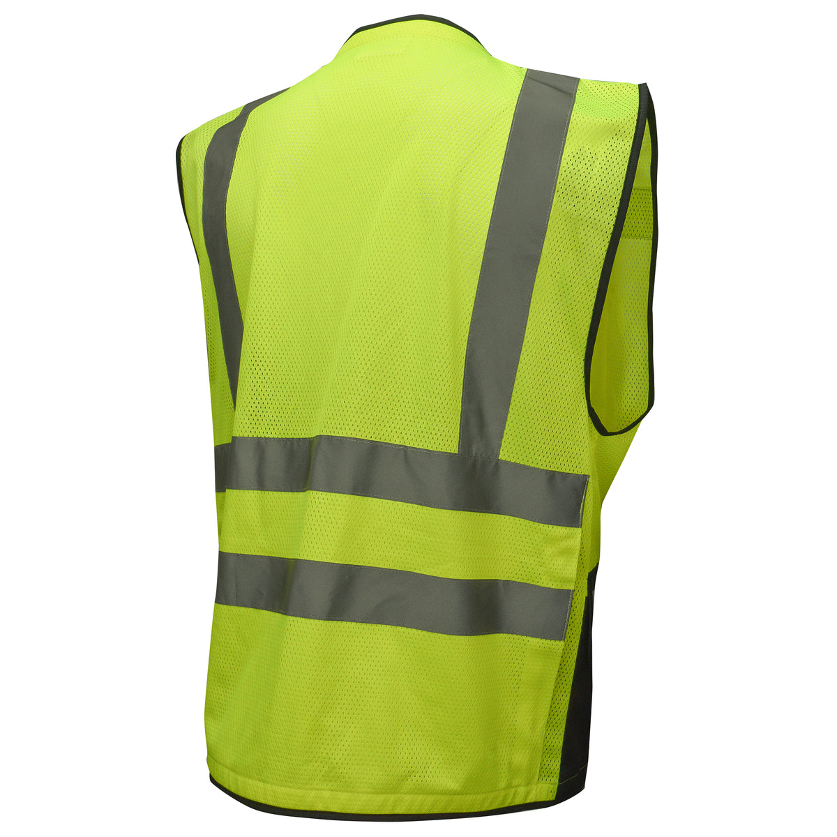 SV59B Chaleco de seguridad para topógrafo de servicio pesado tipo R Clase 2 con cremallera
