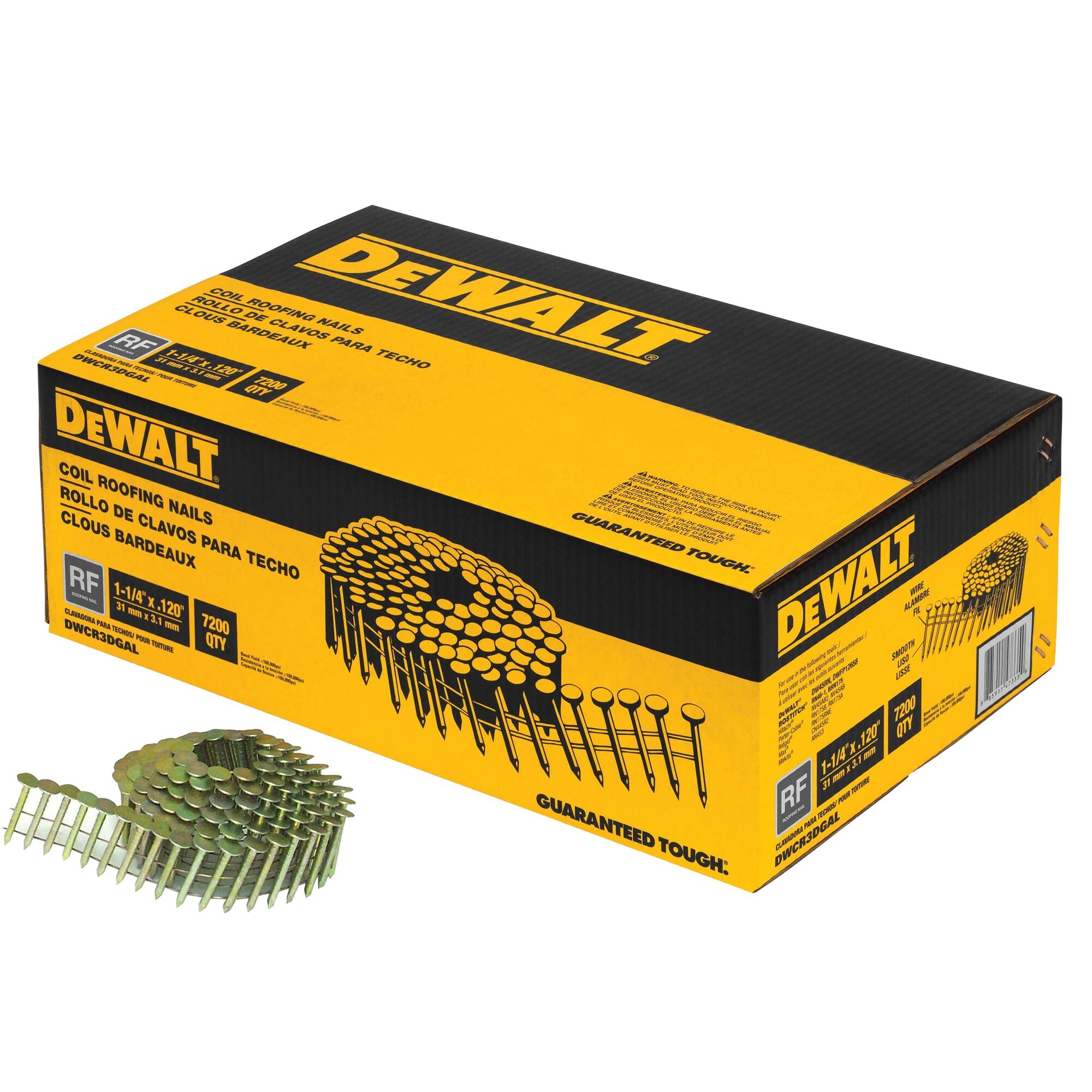 Roofing Nails Coiled 1 1/4" Length DeWALT