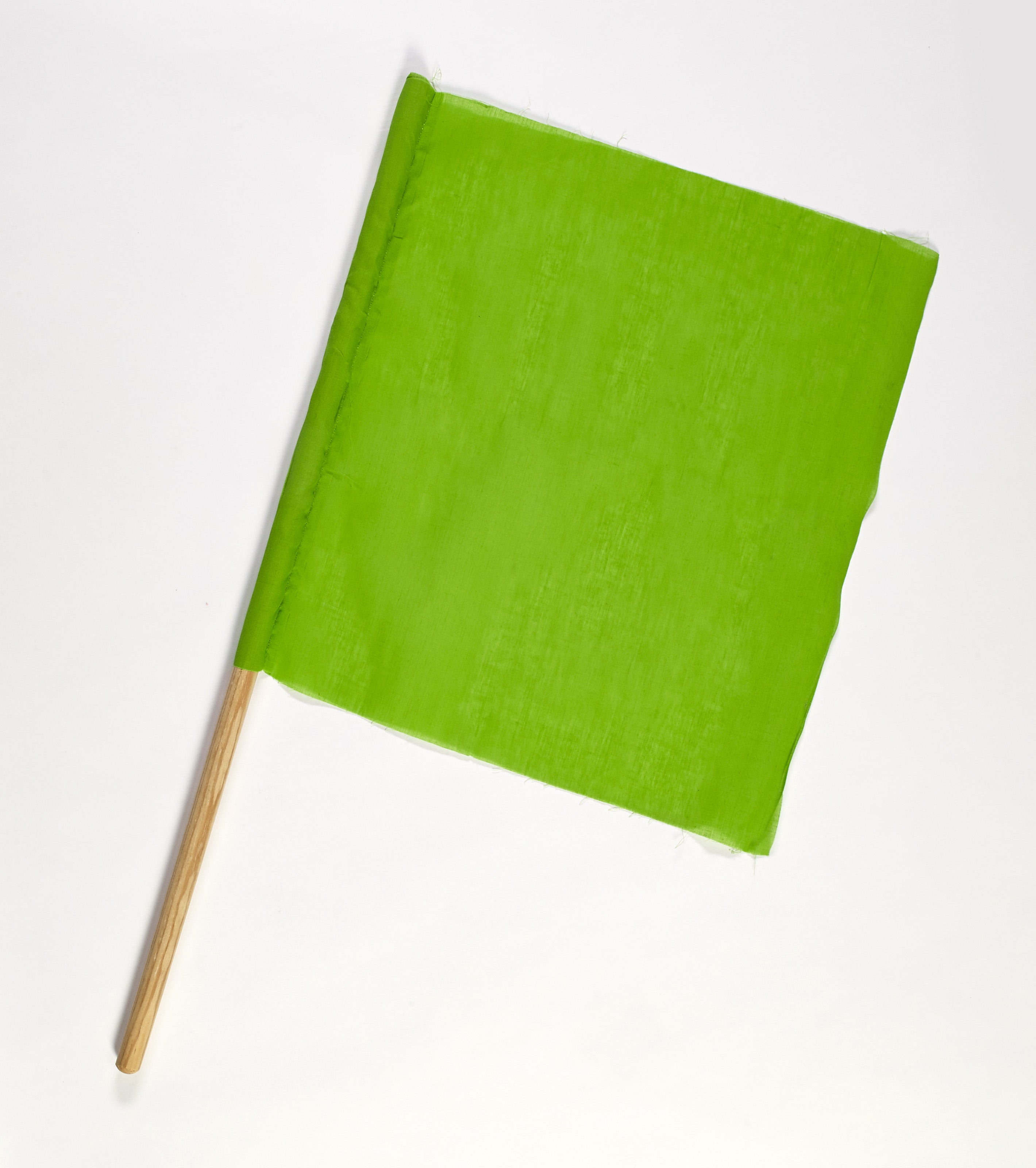 Construction Cloth Signal Flag 18" x 18" x 27" Green