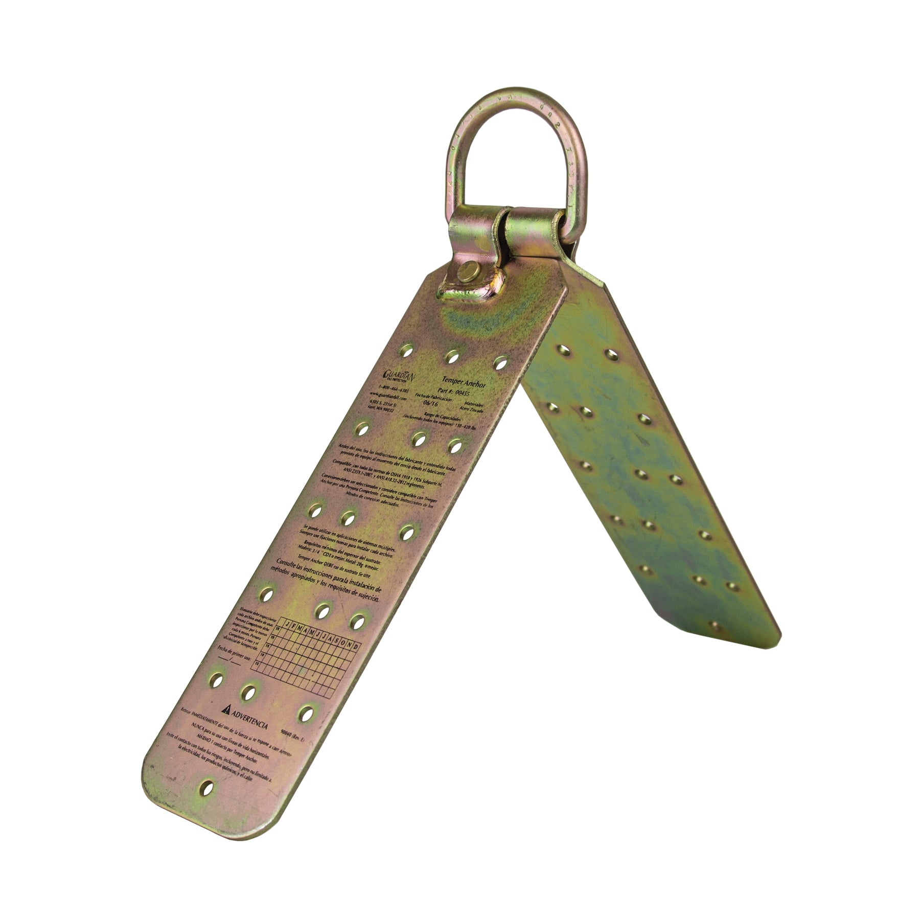 Guardian 00455 Temper Reusable Roof Anchor for Metal, Wood and Concrete (Butterfly)