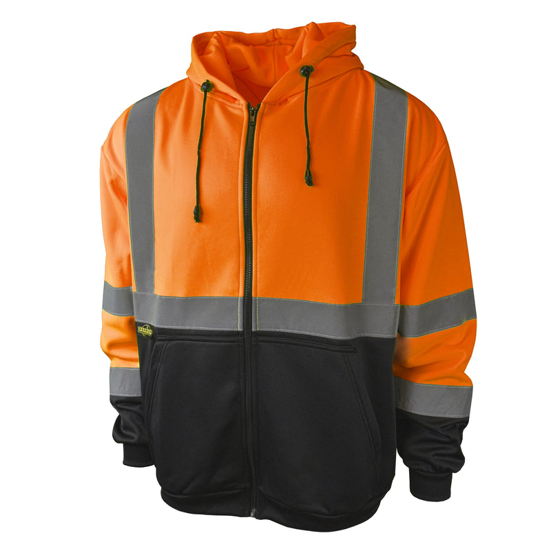 Class 3 Color Blocked Hooded Zippered Sweatshirt