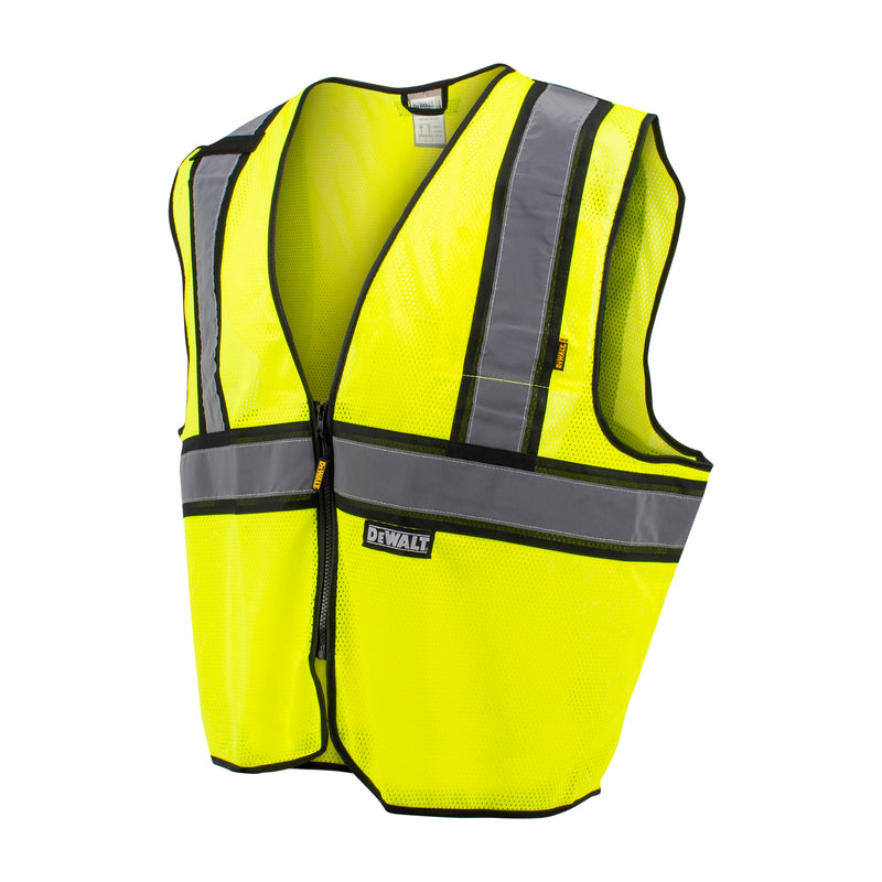 DSV221 Class 2 Contrasting Trim Economy Mesh Vest