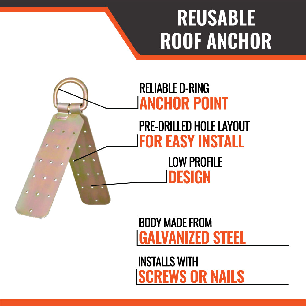 Malta A6303 Reusable Hinged Roof Anchor