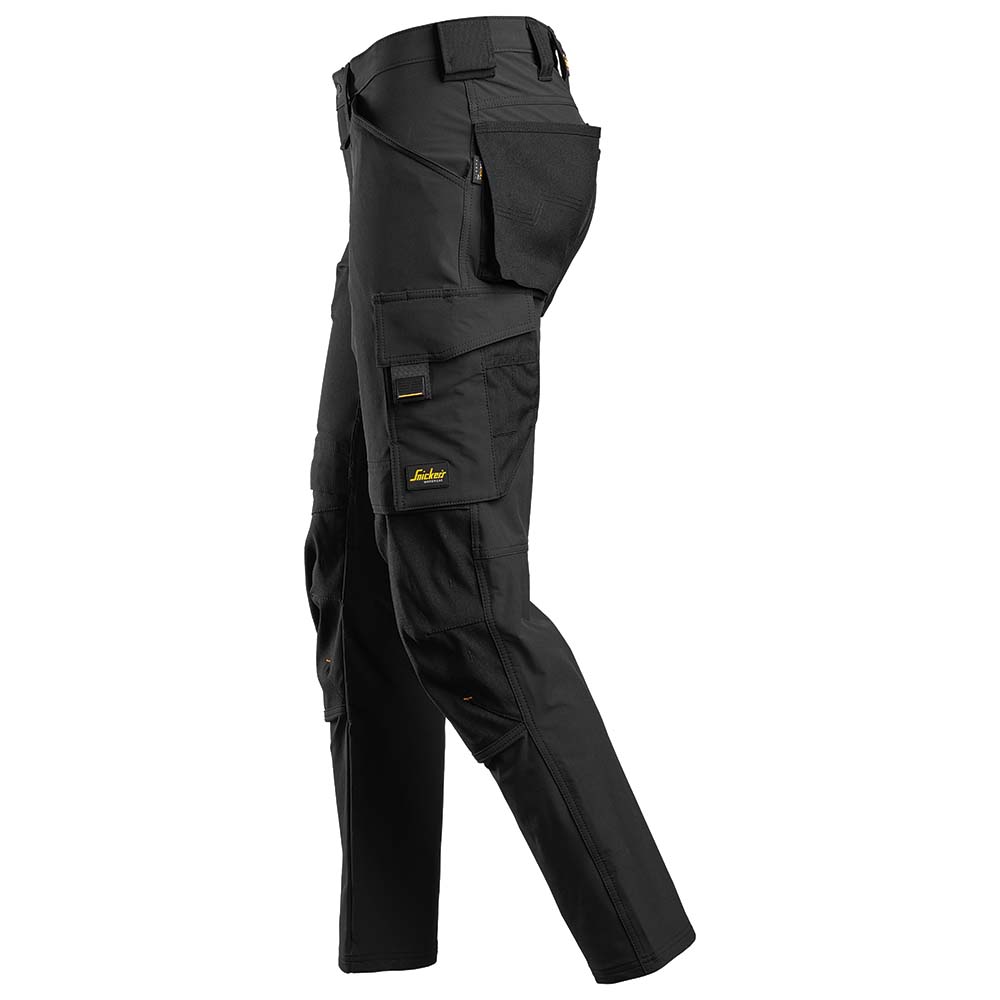Snickers U6371 AllroundWork Stretch Work Pants (Black) - WRYKER Construction Supply