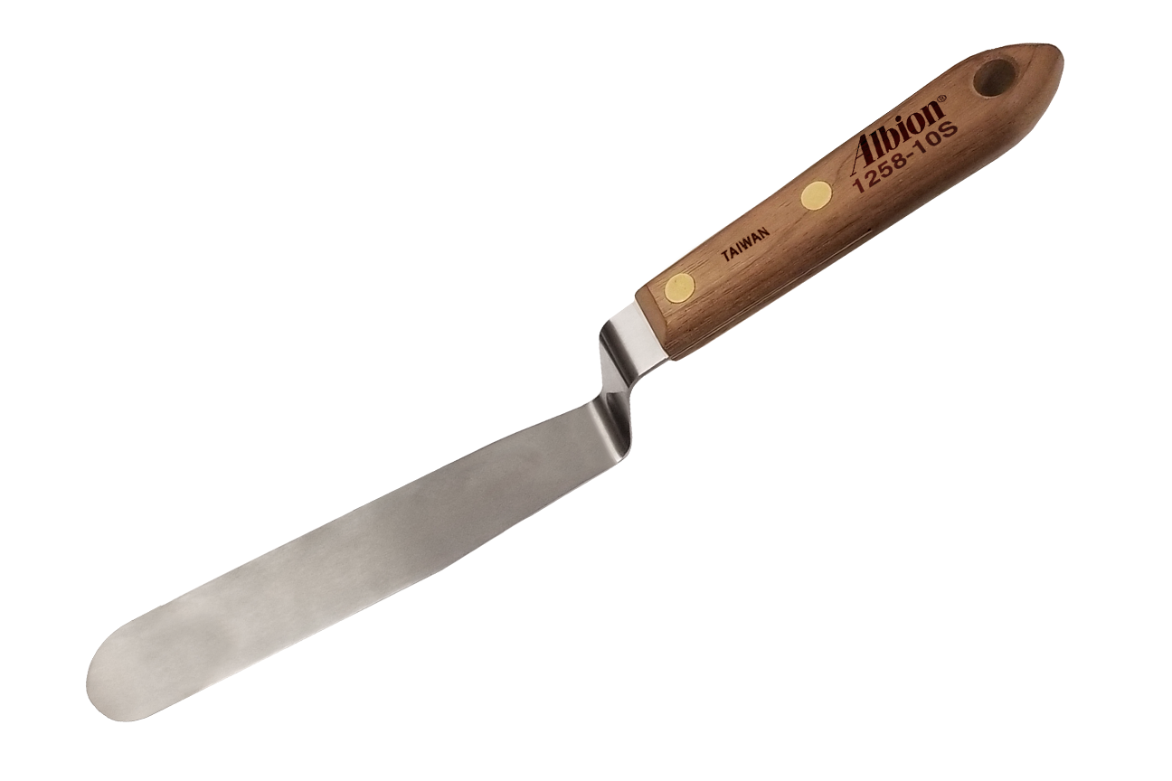 NEW! Offset Classic Caulk Tooling Spatula: 1-1/2" Wide x 6" Long Blade