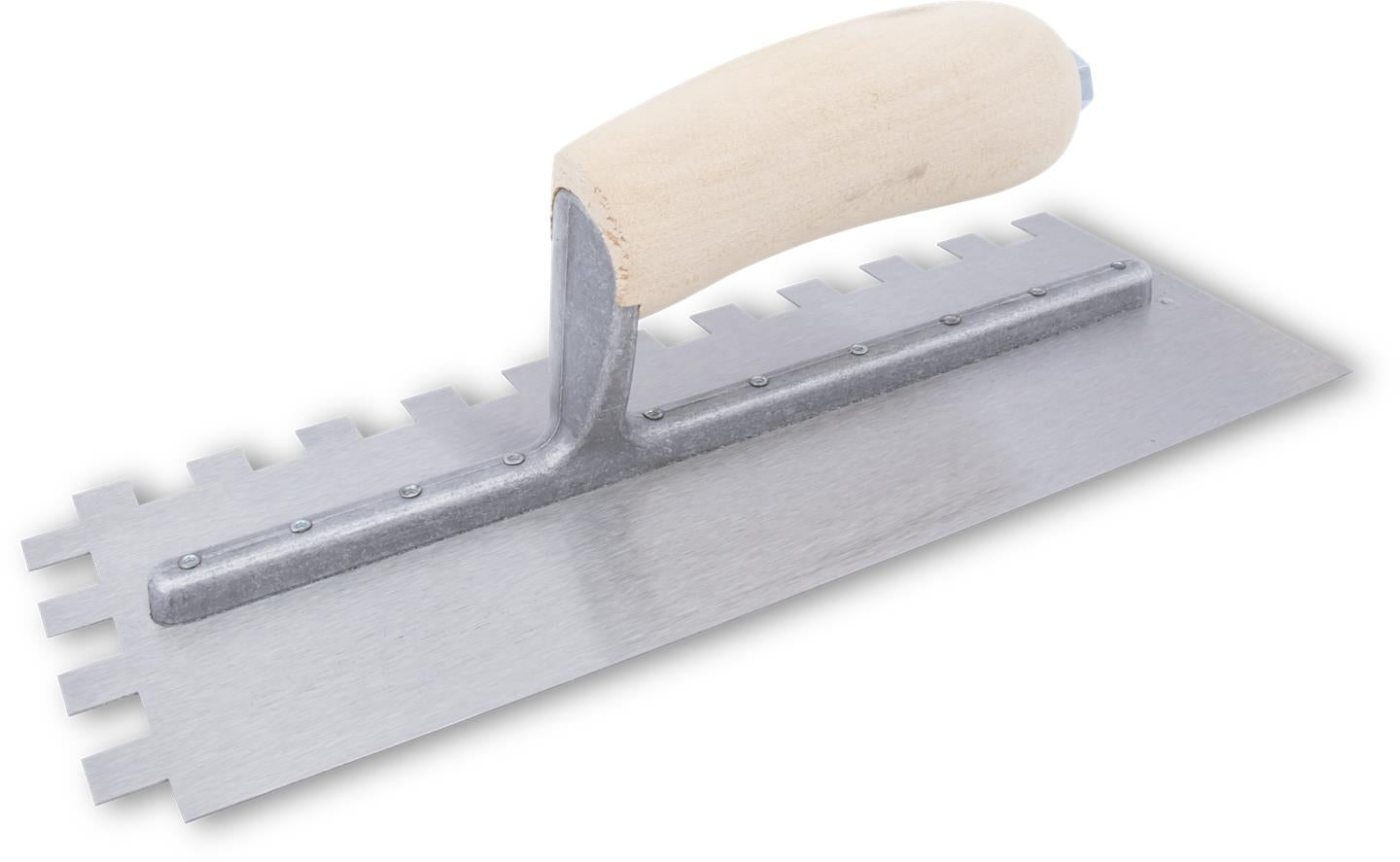 Marshalltown 17937 1/4" Square Notched Riveted Trowel 11" x 4.5" + Wood Handle