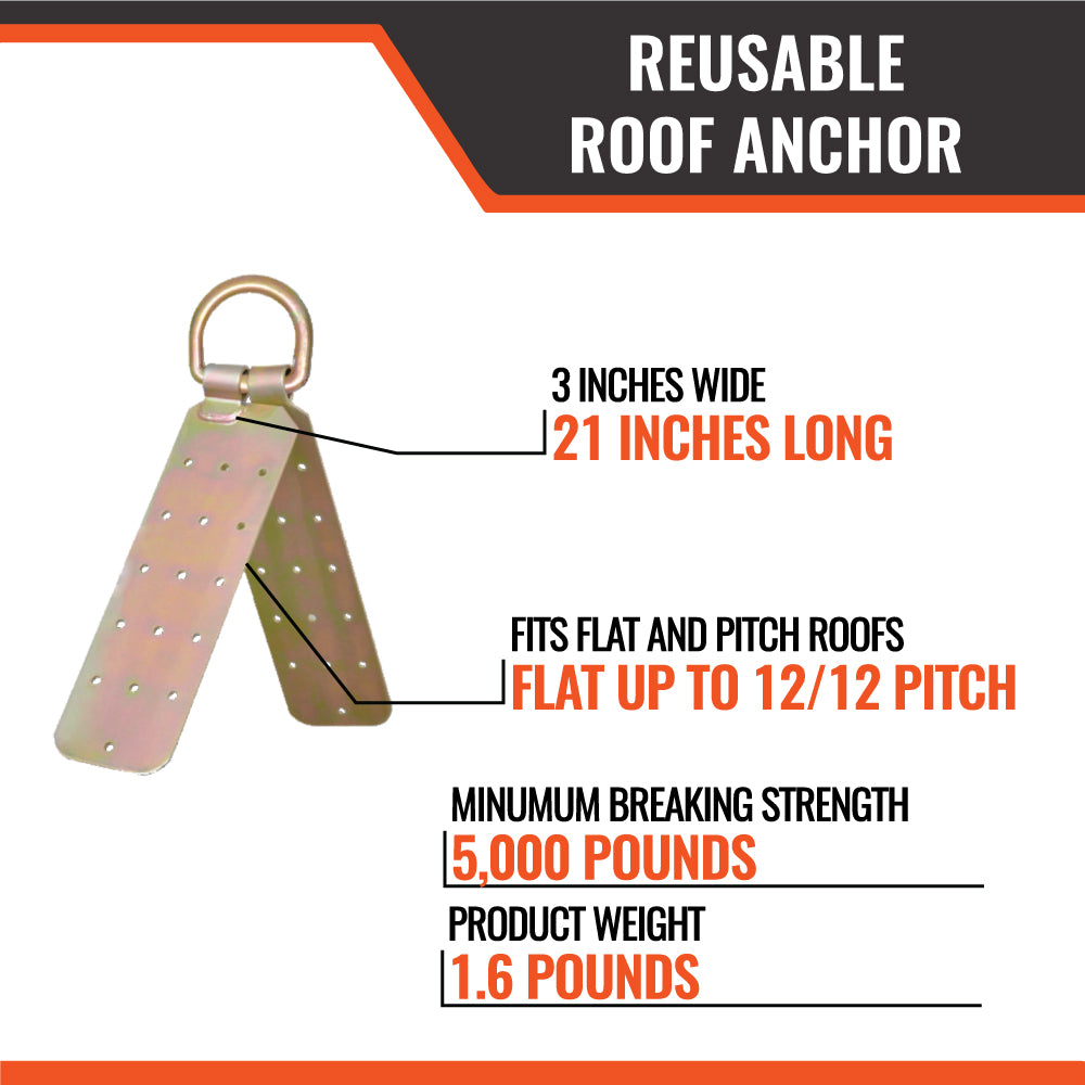 Malta A6303 Reusable Hinged Roof Anchor