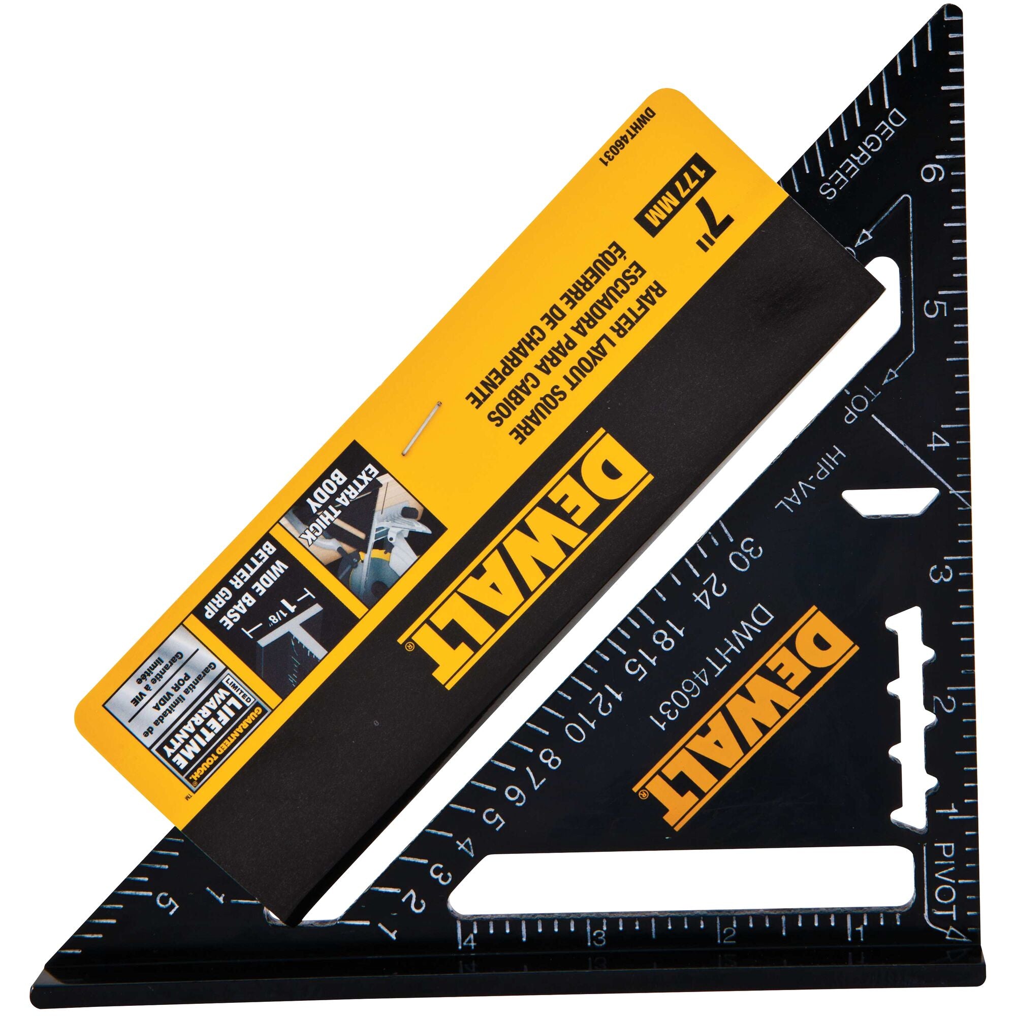 DeWALT DWHT46031 Premium Rafter Speed Square 7"