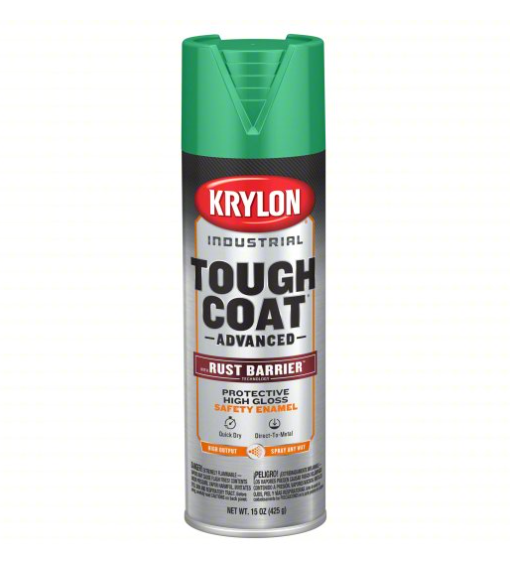 Krylon K00339008 Industrial Tough Coat Advanced 20oz Aerosol Paint (Safety OSHA Green)