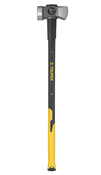 Truper 34959 10-Pound Sledge Hammer + 36" Guarded Fiberglass Handle
