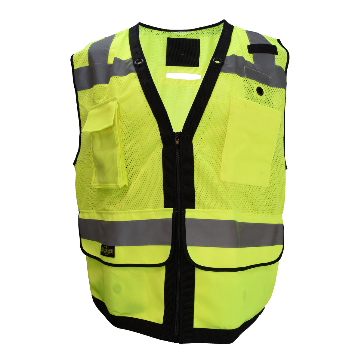 SV59ZT Chaleco con correa para topógrafo de servicio pesado con cremallera