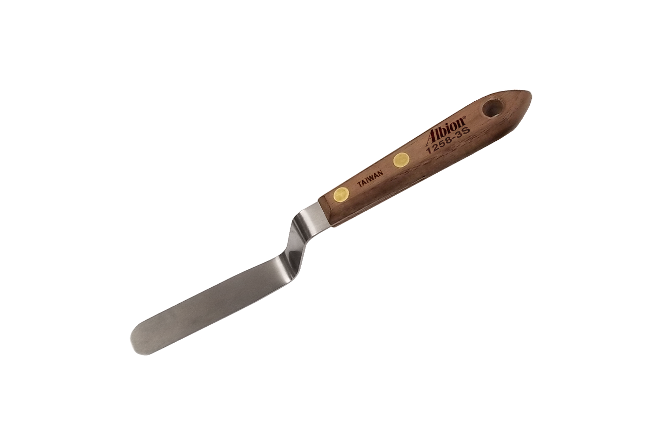 NEW! Offset Classic Caulk Tooling Spatula: 5/8" Wide x 3" Long Blade