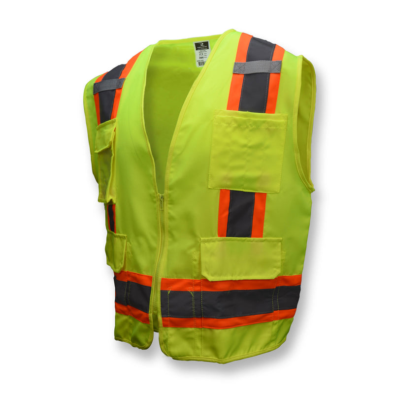 Radians SV62 Type R Class 2 Heavy-Duty Solid Twill Surveyor Safety Vest