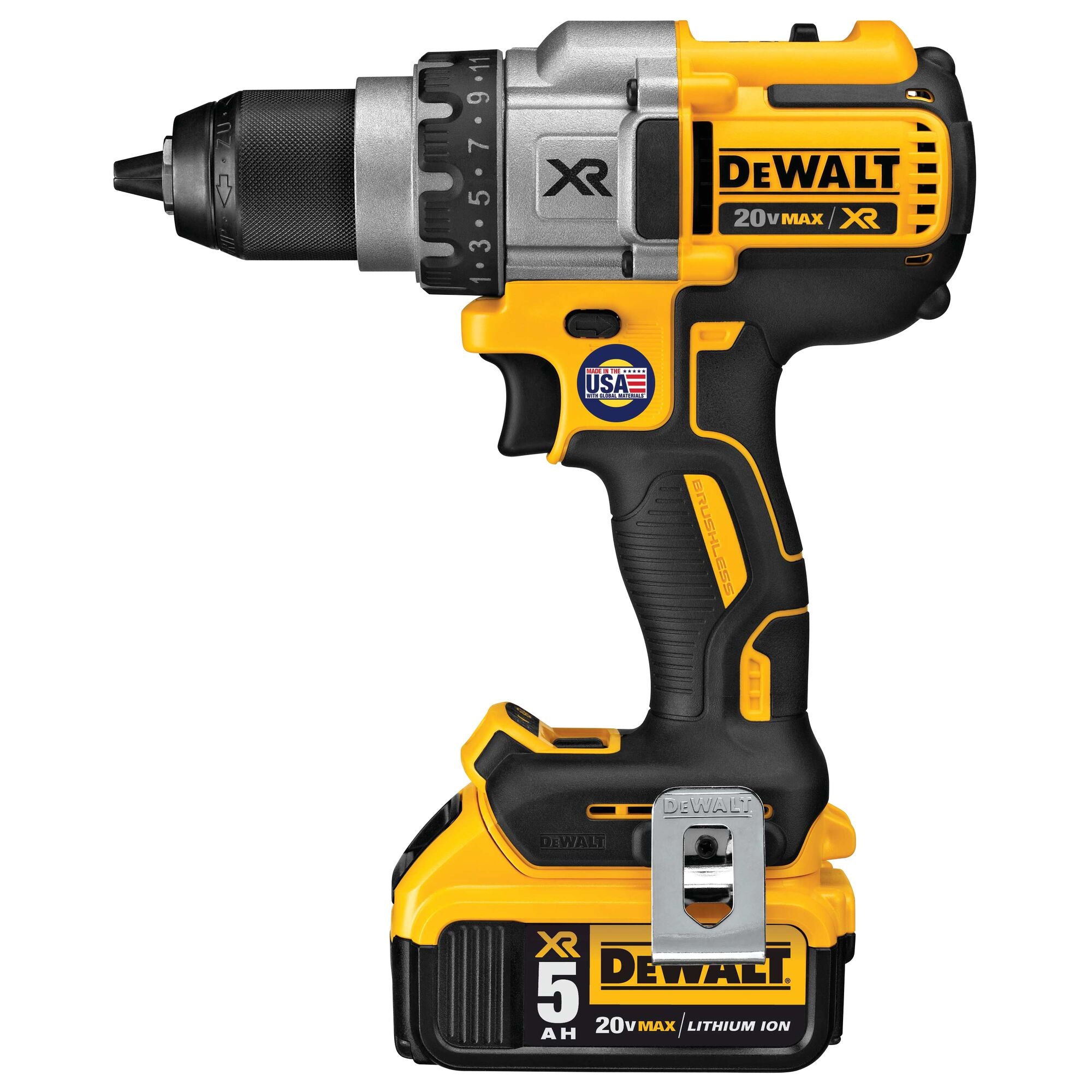 DeWALT DCD991P2 Max XR Drill 3 Speed Lithion Ion Drill/Driver Kit with 2 DCB205 and Charger