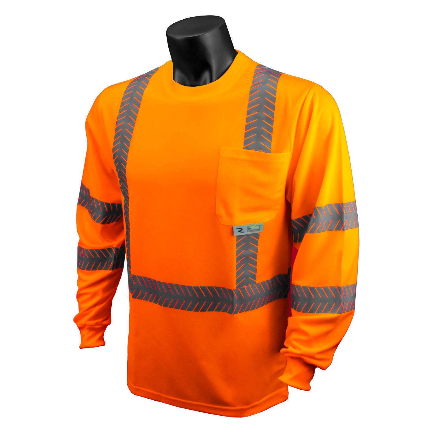 Radians ST24-3 Class 3 High Visibility Safety T-Shirt with Rad-Shade® UV Protection (Orange)