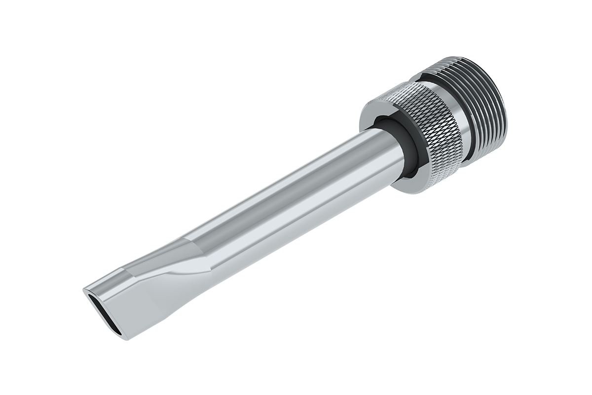 Bevel End Metal Nozzle, 3/32" x 7/16" Bead