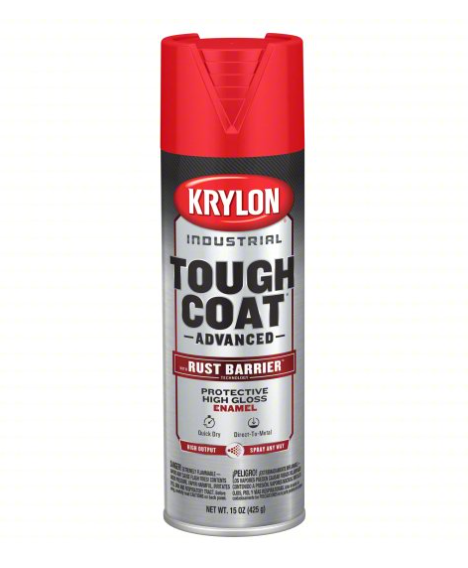 Krylon K00639008 Industrial Tough Coat Advanced 20oz Aerosol Paint (Safety OSHA Red)