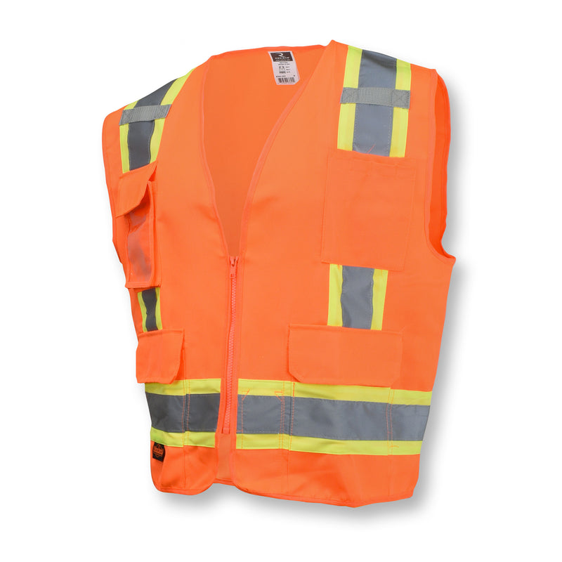 Radians SV62 Type R Class 2 Heavy-Duty Solid Twill Surveyor Safety Vest