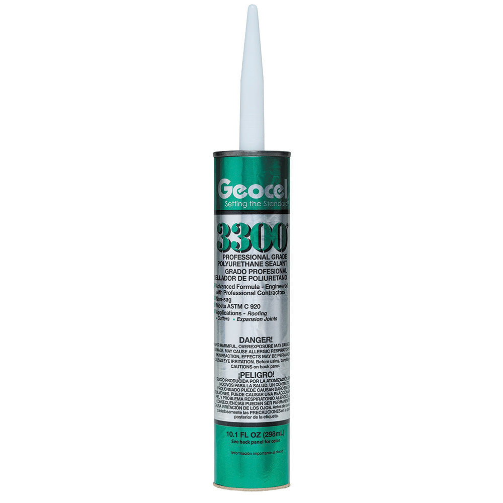 Geocel 3300® PROFESSIONAL GRADE POLYURETHANE SEALANT Medium Bronze 10.1 Oz Tube