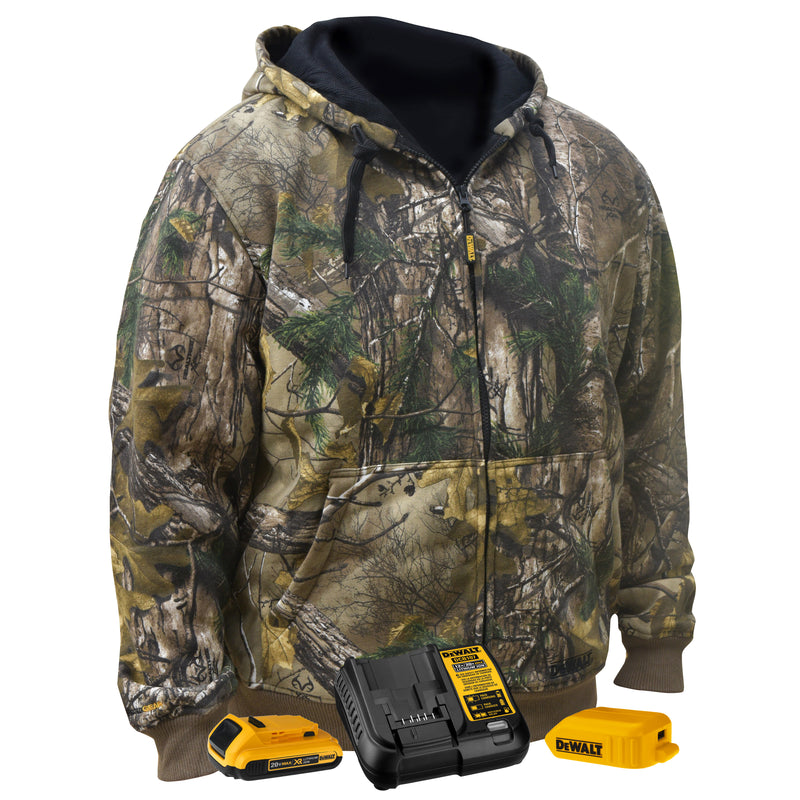 Men's Heated RealTree® XTRA Camouflage Hoodie Sweatshirt Kitted