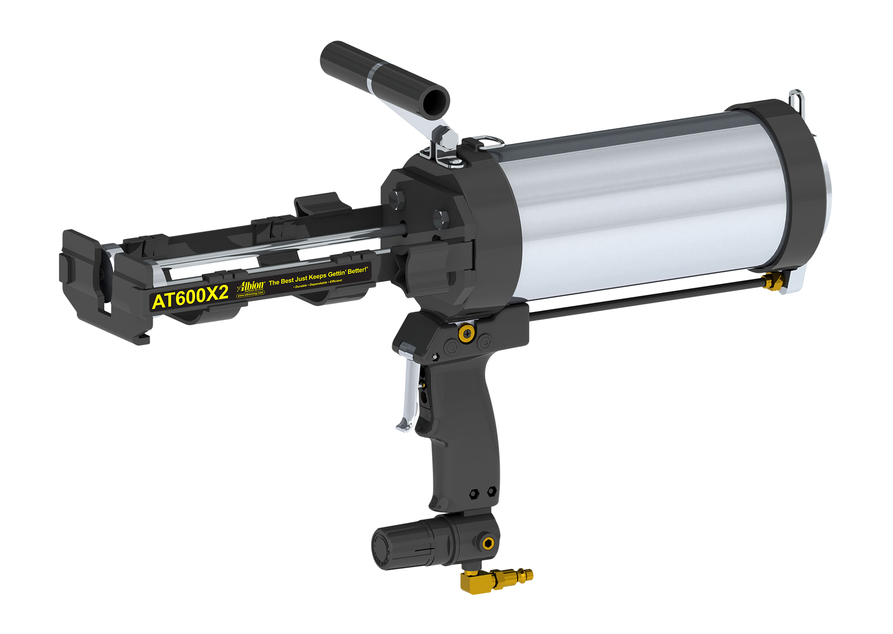 600 Series AT Line Air-Powered Multi-Component Cartridge Gun (2:1, 1:1 Standard Configuration)