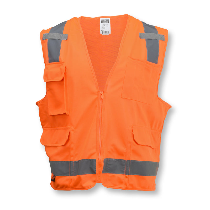 SV7 Surveyor Type R Class 2 Solid/Mesh Safety Vest