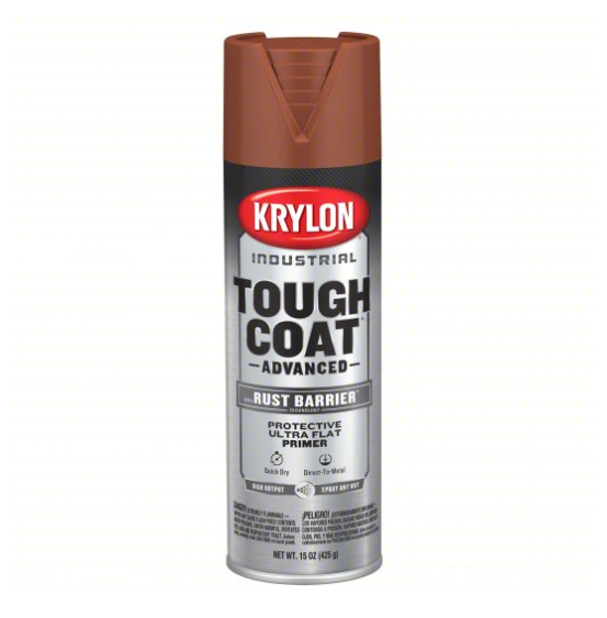 Krylon K00699008 Industrial Tough Coat Red Oxide Primer - 20oz Advanced Aerosol