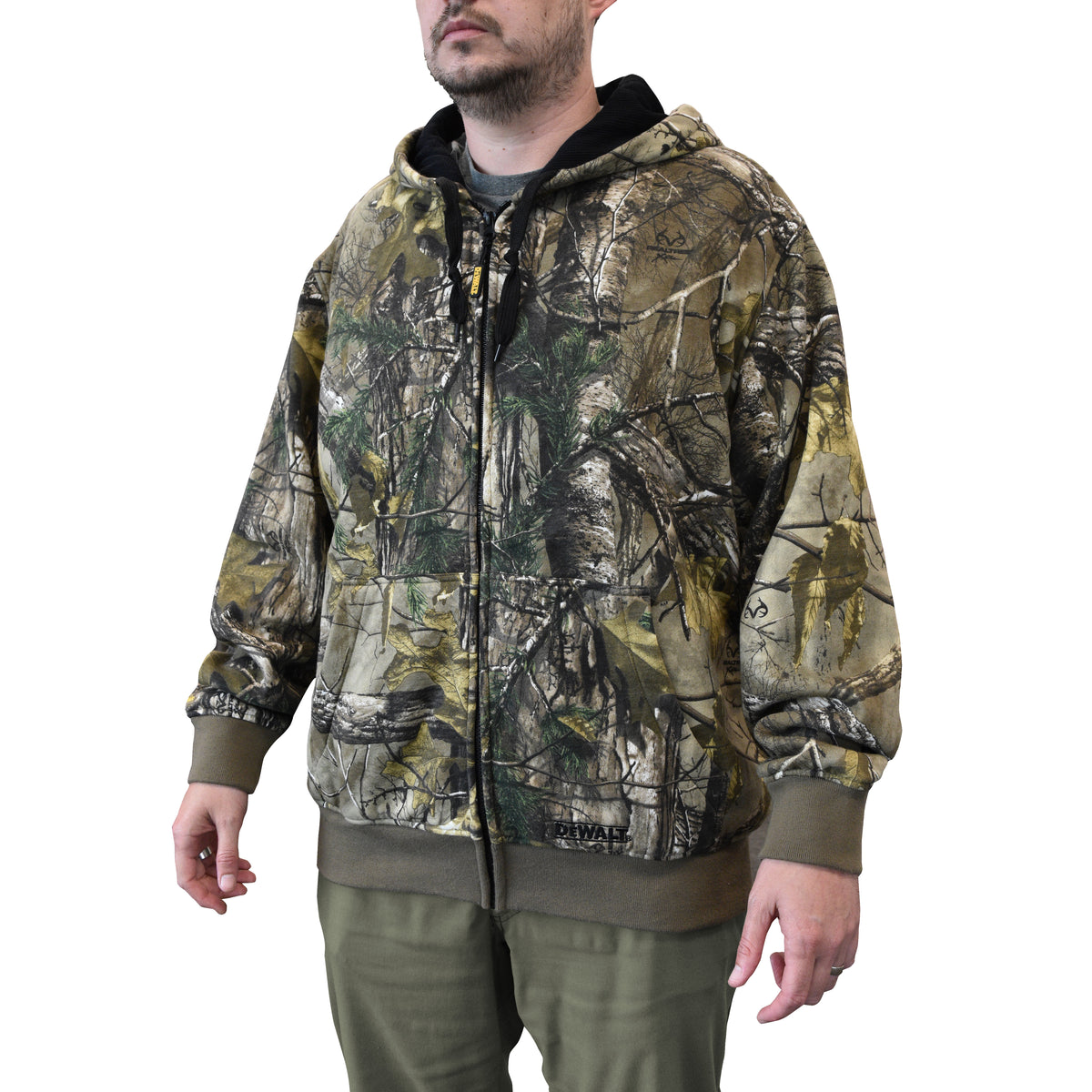 Men's Heated RealTree® XTRA Camouflage Hoodie Sweatshirt Kitted - WRYKER Construction Supply