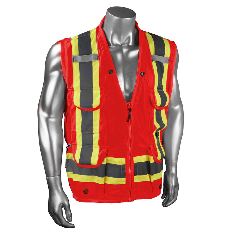 SV030X-1 Heavy Duty 10-Pocket Cruiser Vest with Back Pouch X-Back