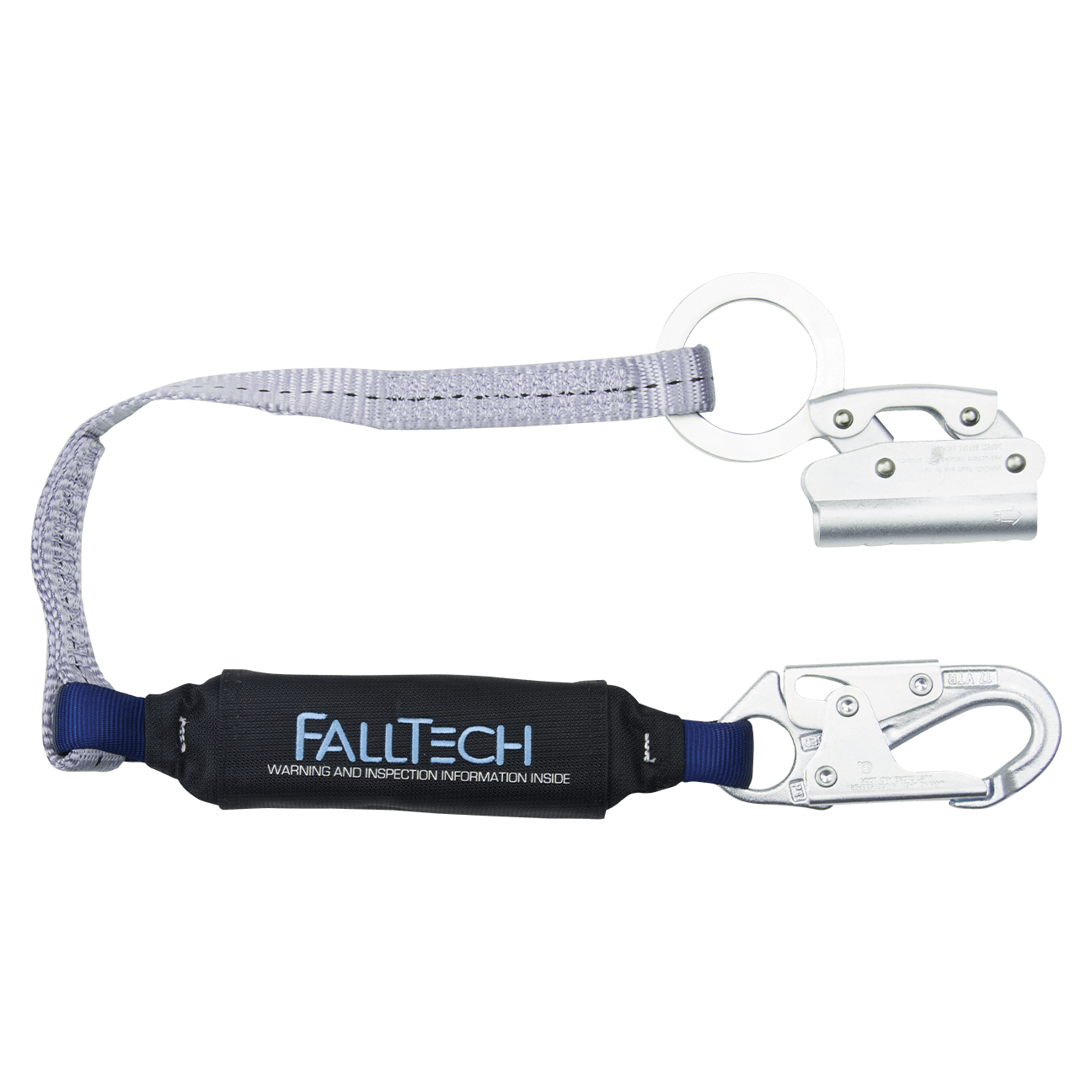 Rope Grabber View Pack Ajustador manual de color azul para poliéster de 5/8" con cordón de 3' 8353 Falltech