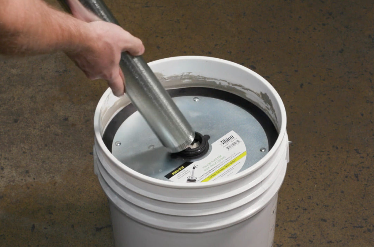 NEW! Slip-on Follow Plate for 2 Gallon Pail (No Threading)