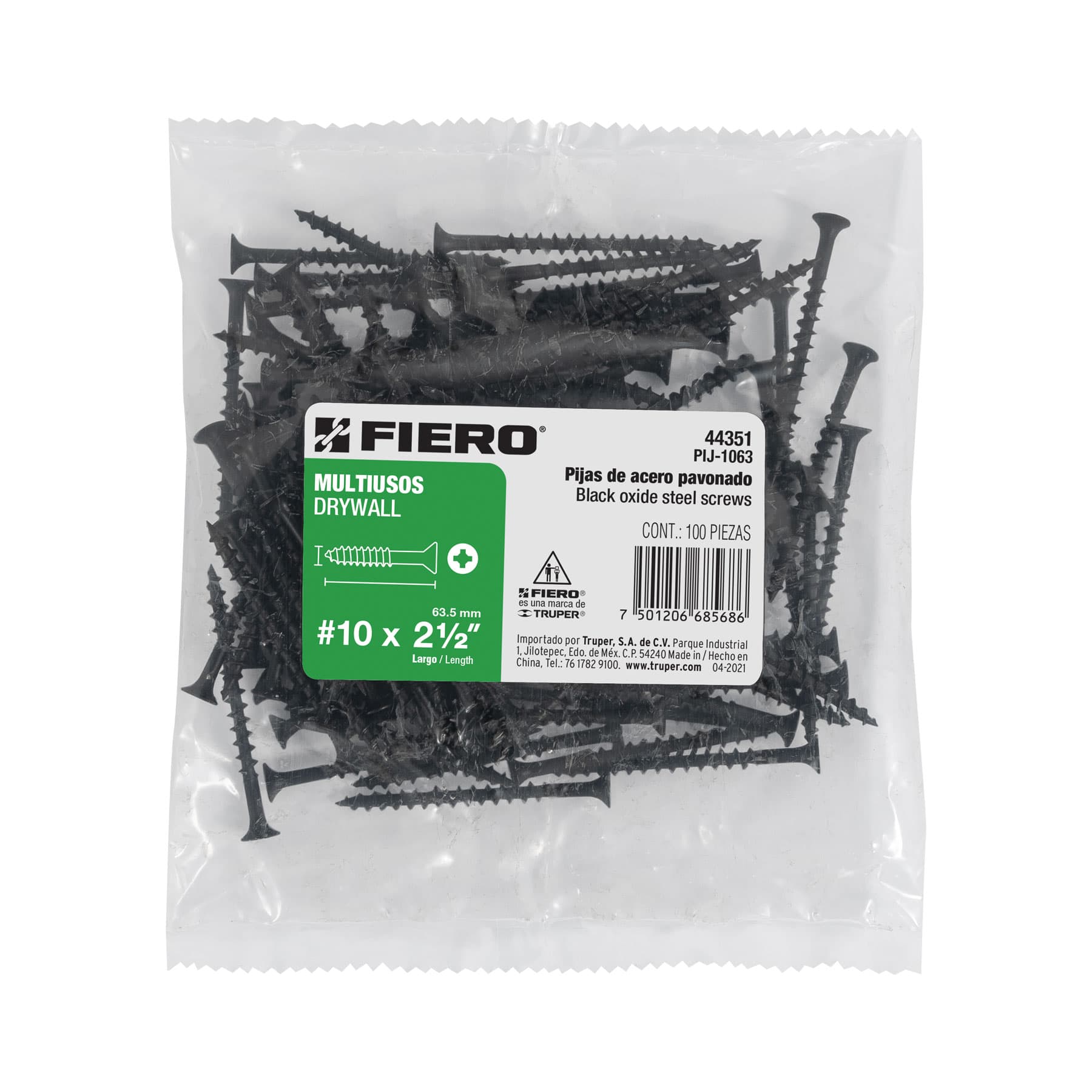 Drywall Screws #10 x 2-1/2 Phillips Head