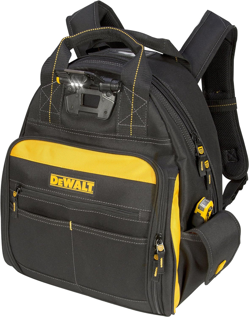 Tool Storage DeWALT 57 Pocket Lighted Universal Charging Backpack