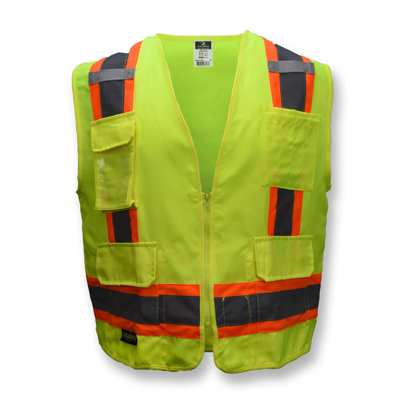Radians SV62 Type R Class 2 Heavy-Duty Solid Twill Surveyor Safety Vest