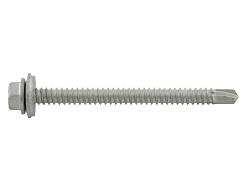 DeWALT TEK-3 DrillIt® Drill Screws with Bonded Sealing Washer, #3 Point Type, 3/8" Hex Washer Head, Stalgard Finish