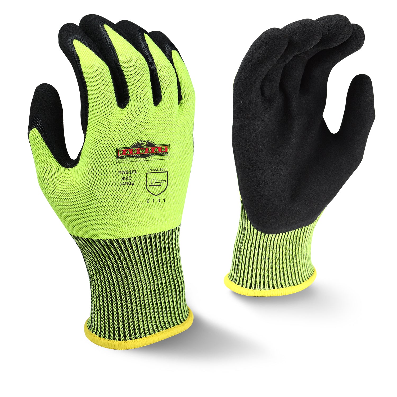 RWG10 Radwear® Silver Series™ High Visibility Knit Dip Glove (Pack of 12)