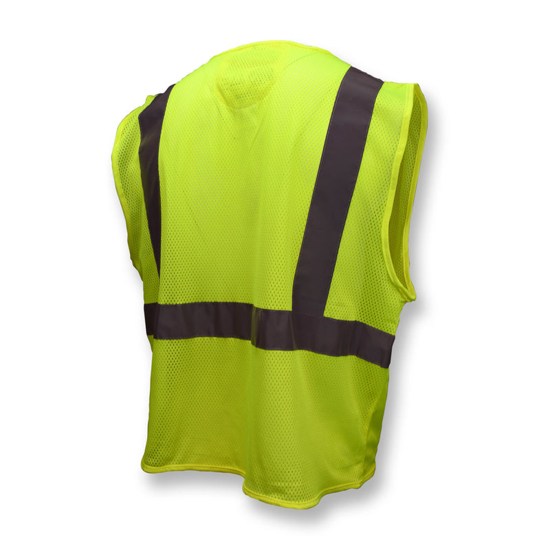 SV25 Economy Class 2 Self-Extinguishing Mesh Safety Vest with Zipper