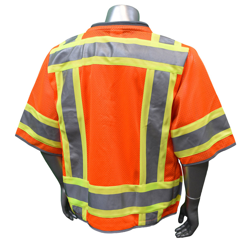 SV55-3 Class 3 Heavy Woven Two Tone Mesh Engineer Vest