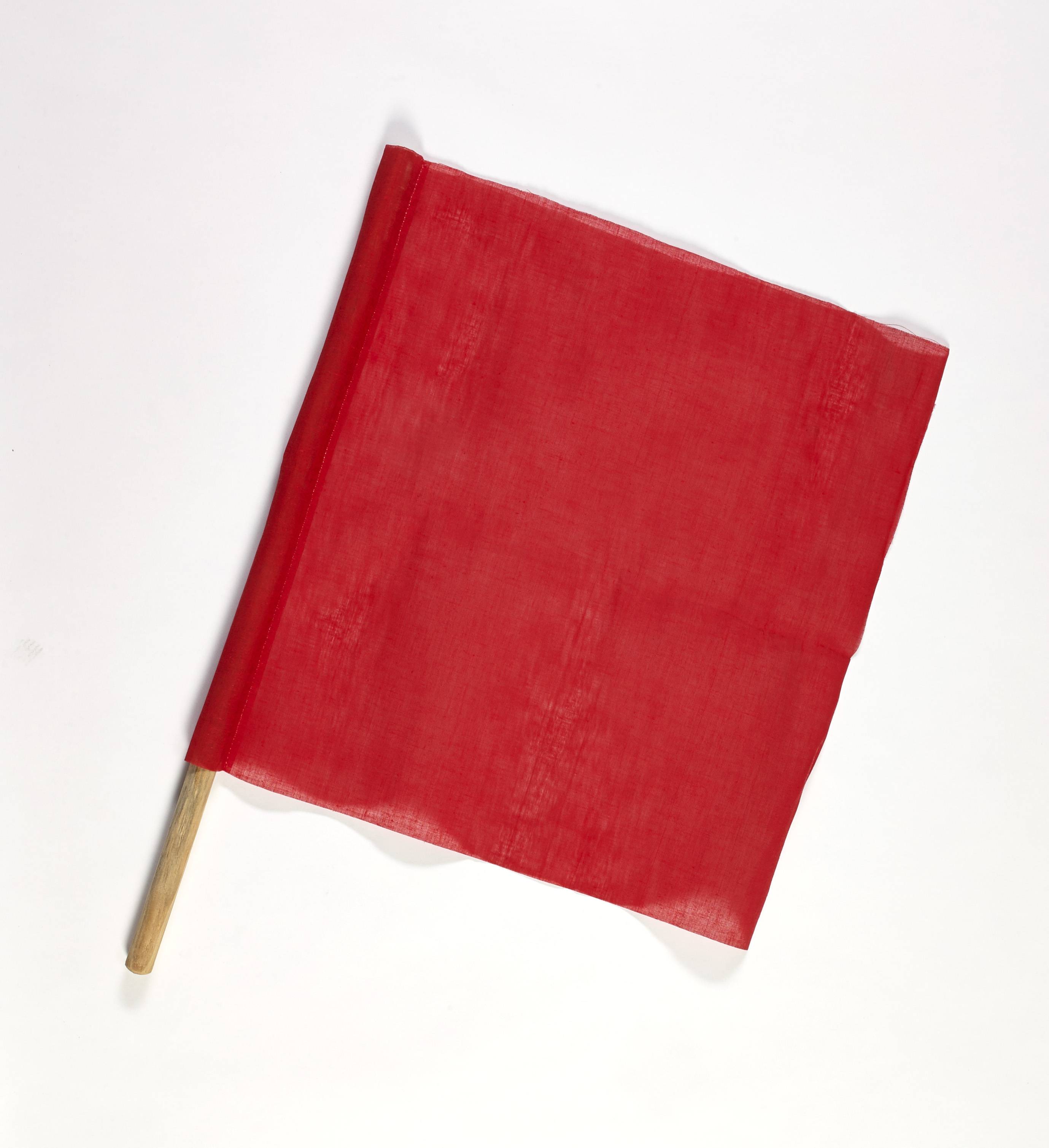 Contruction Cloth Signal Flag 18"X18"X27" Red