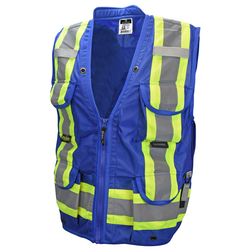 SV030X-1 Heavy Duty 10-Pocket Cruiser Vest with Back Pouch X-Back