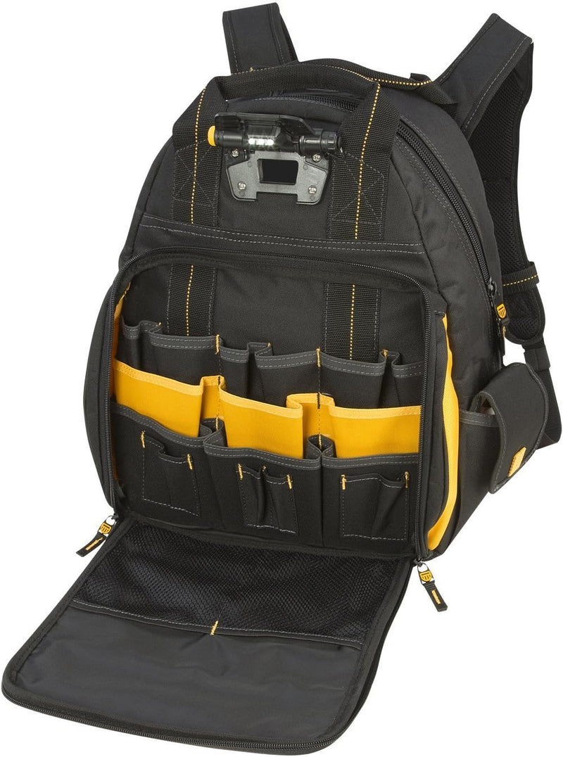 Tool Storage DeWALT 57 Pocket Lighted Universal Charging Backpack