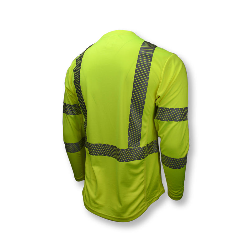 Max-Dri Long Sleeve Shirt Class 3 Green Moisture Wicking w/RADCOOL  2" Segment Tape