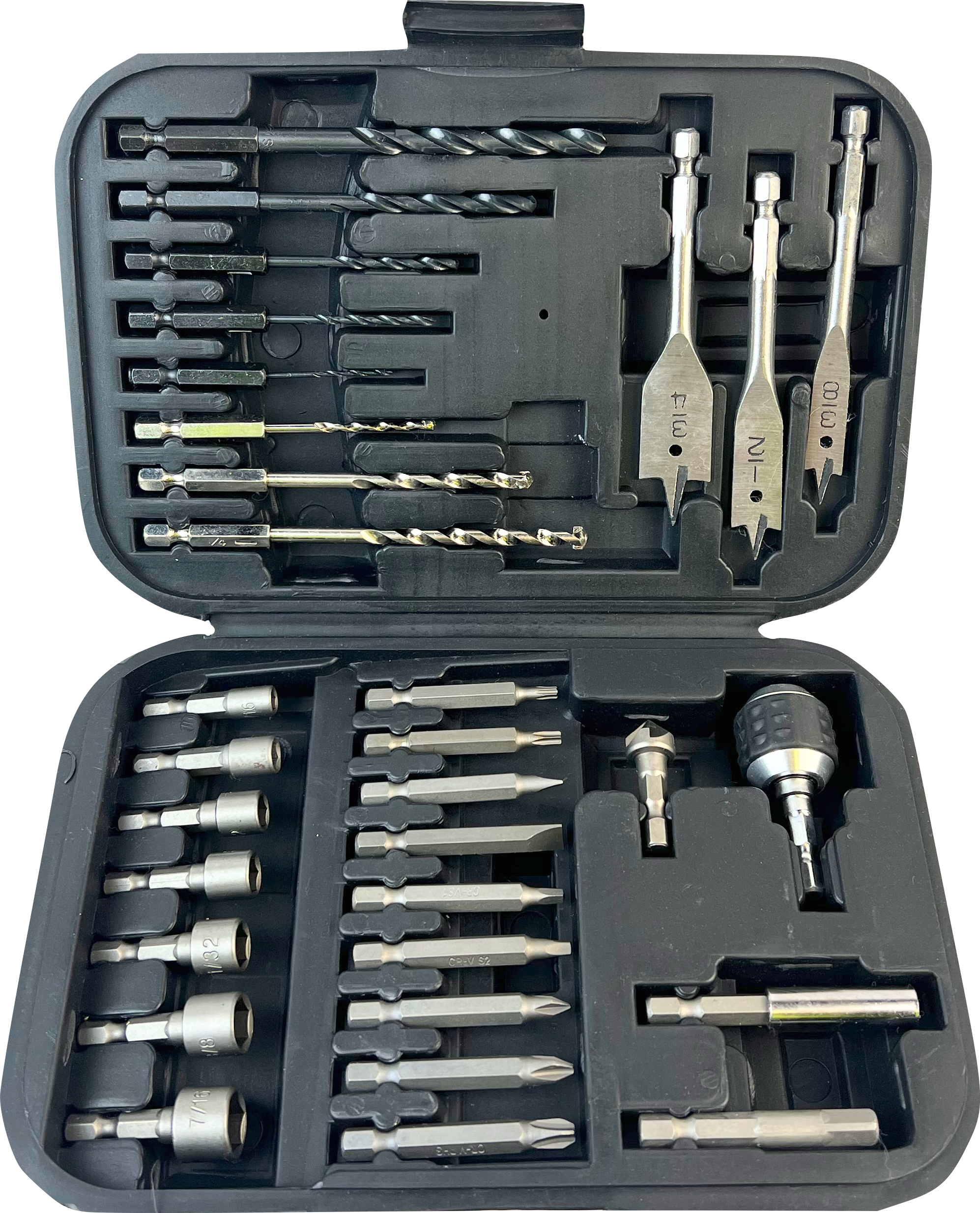 Alfa 32 Piece All Purpose Tool Kit for Metal, Wood and Masonry with Monolock Quick Change System (MLK32)