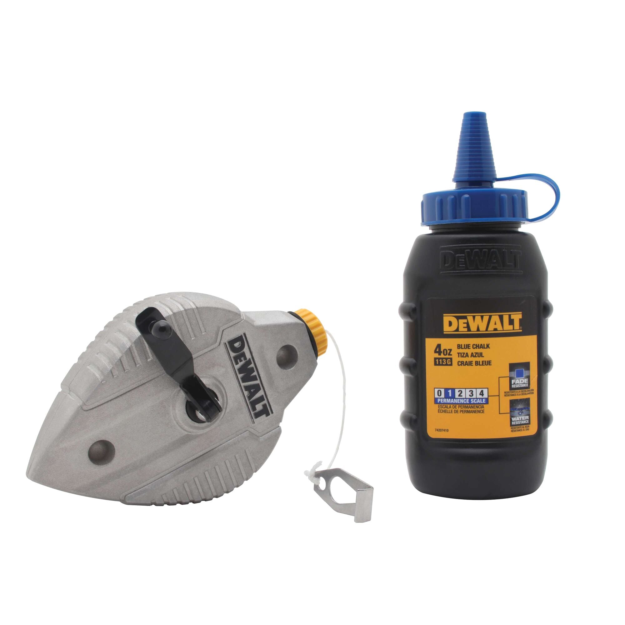 DeWALT Chalk Line/Plum bob with Blue Chalk 100 Ft.