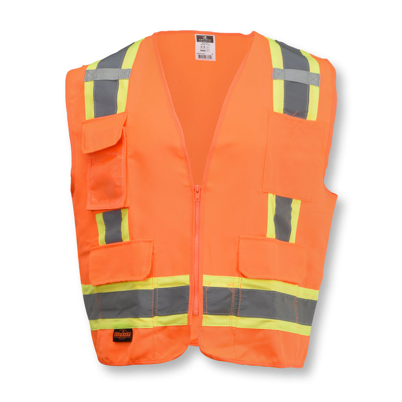 Radians SV62 Type R Class 2 Heavy-Duty Solid Twill Surveyor Safety Vest