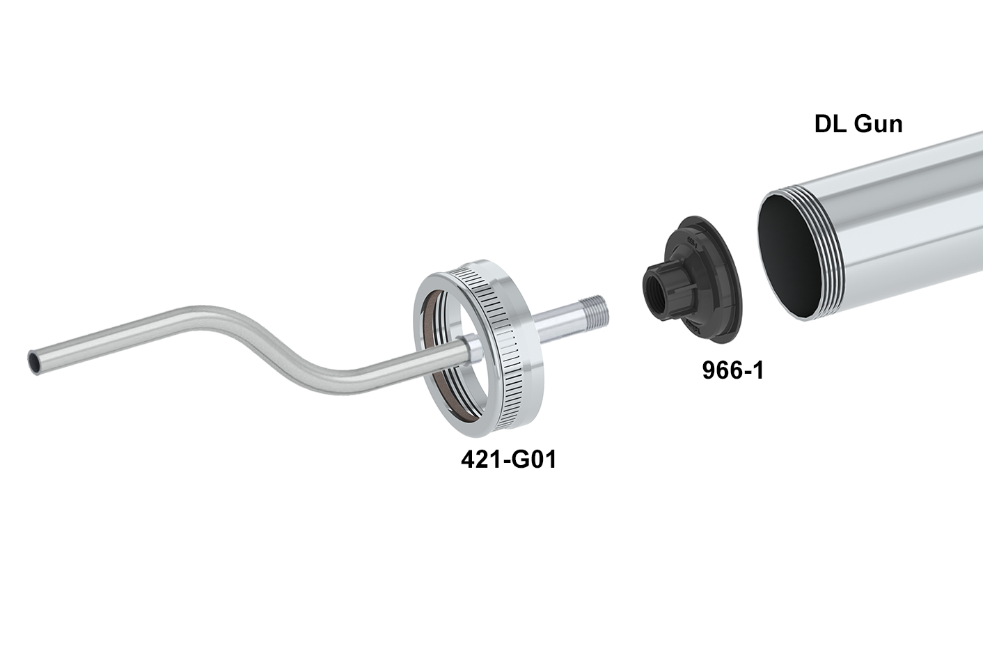 12" Bendable Aluminum Nozzle 3/8" ID Threaded Base