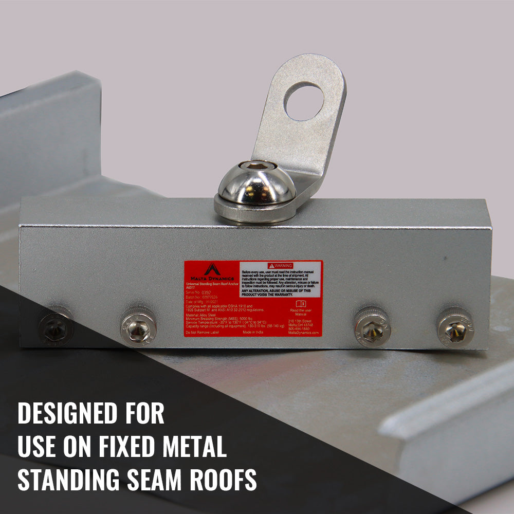 Malta A6317 Standing Seam Roof Clamp with 360 Degree Anchor