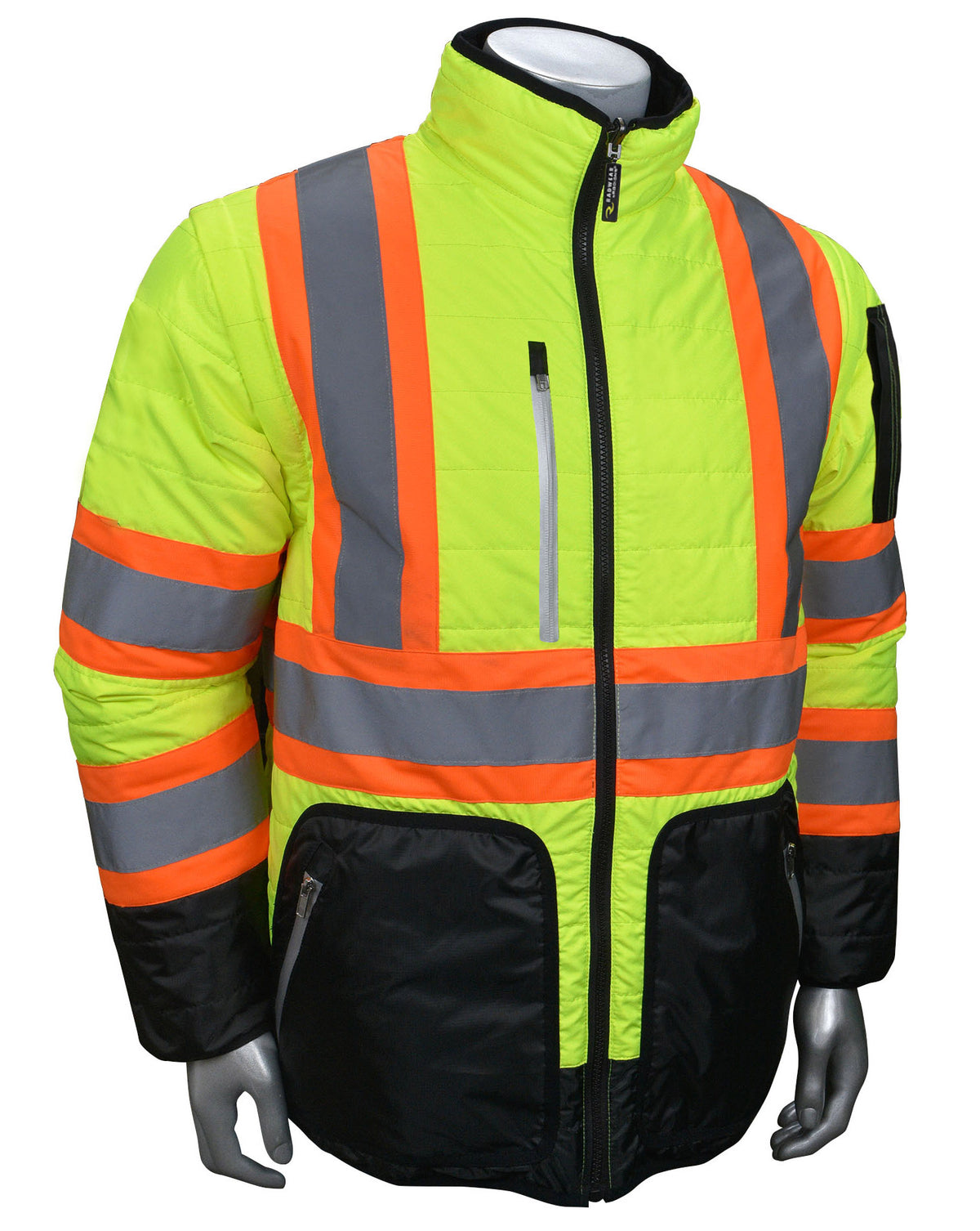 SJ510X-3 Quilted Reversible Jacket with Zip-Off Sleeves X-Back