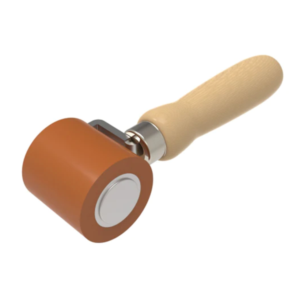 Everhard Convertible Seam Roller |  2" X 2" Silicone Roller | Wood Handle